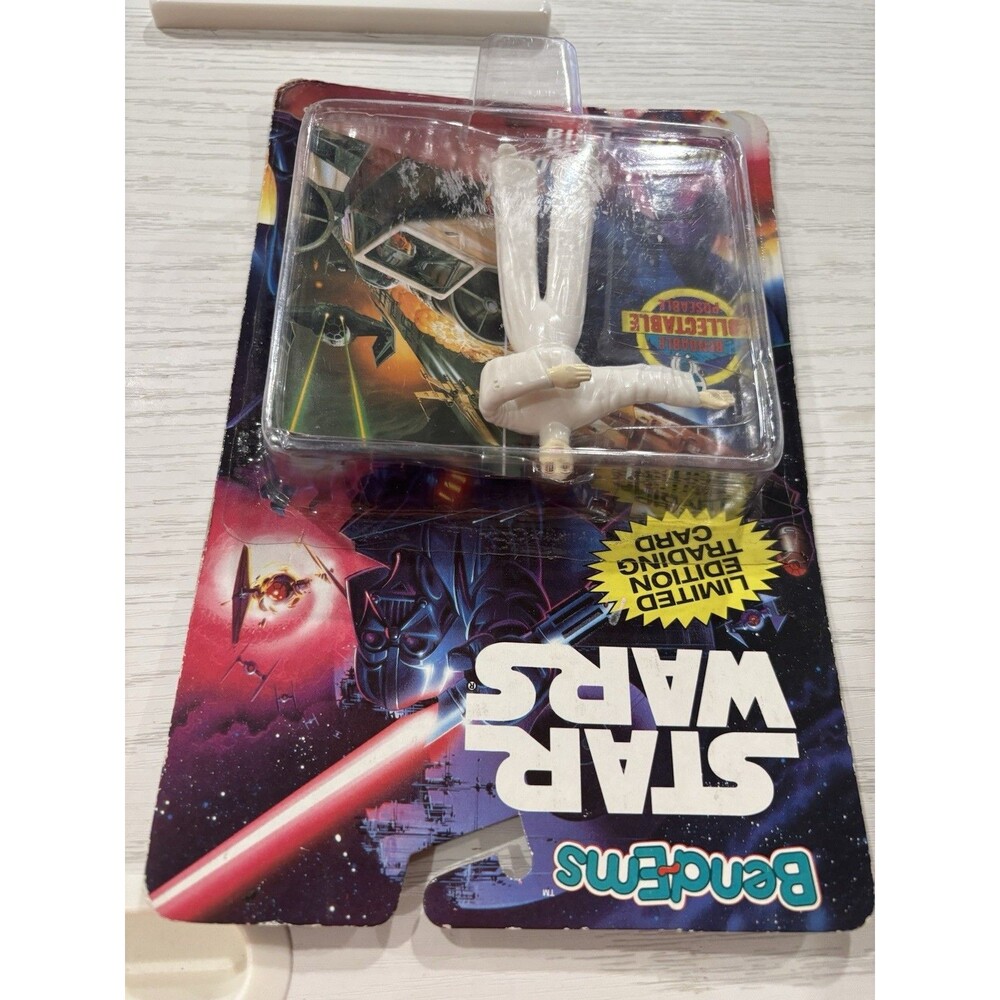 NIB 1993 Vintage Bend-Ems Star Wars - Justoys Princess Leia Collectable Poseable - Picture 3 of 5